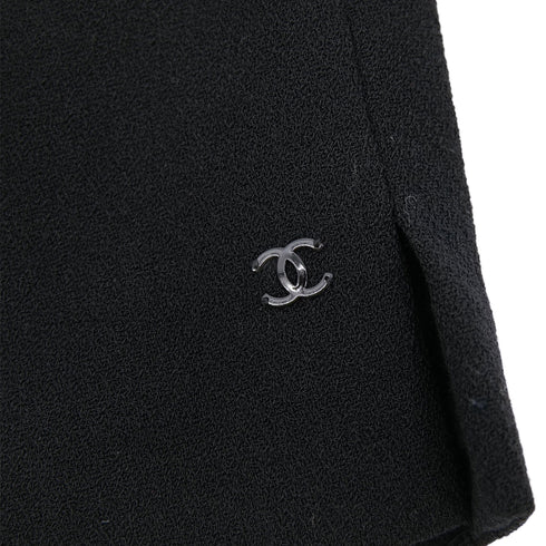 CHANEL VINTAGE COCOMARK JACKET BLACK WOOL 44 02A RTW 90308381 - PURPOSE