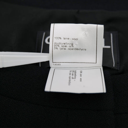 CHANEL VINTAGE COCOMARK JACKET BLACK WOOL 44 02A RTW 90308381 - PURPOSE