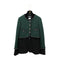 CHANEL COCO GRIPIX BUTTON TWEED LAYERED JACKET 2011 AW RUNWAY GREEN BLACK 38 P42 RTW 90308386 - PURPOSE