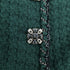 CHANEL COCO GRIPIX BUTTON TWEED LAYERED JACKET 2011 AW RUNWAY GREEN BLACK 38 P42 RTW 90308386 - PURPOSE