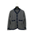 CHANEL COCO BUTTON KNIT CARDIGAN GRAY NAVY CASHMERE 38 P59 RTW 90308389 - PURPOSE