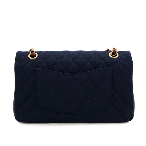 CHANEL PARIS HAMBURG COLLECTION CHAIN SHOULDER BAG NAVY CANVAS 90308960 - PURPOSE