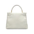 HERMES KELLY 28 RETOURNE WHITE GRAINE HAND SHOULDER BAG 〇W GOLD HARDWARE 90308961
