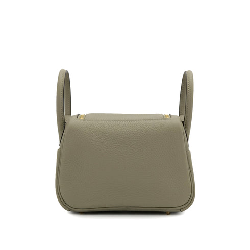 HERMES LINDY MINI SAUGE TAURILLON CLEMENCE SHOULDER BAG B GOLD HARDWARE 90308962 - PURPOSE