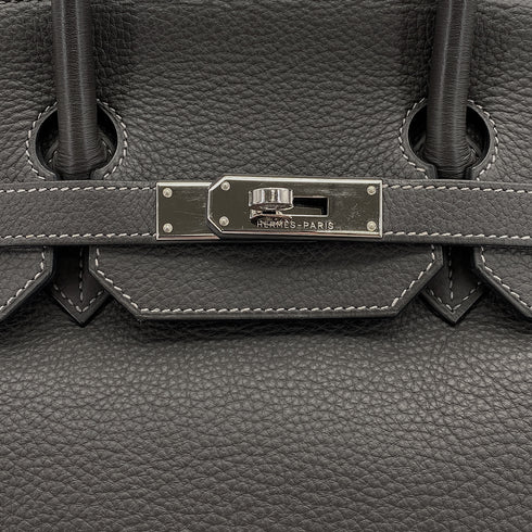 HERMES BIRKIN 35 GRAPHITE TOGO HAND BAG □F PALLADIUM HARDWARE 90308964 - PURPOSE