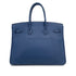 HERMES BIRKIN 35 BLUE BRIGHTON TAURILLON CLEMENCE HAND BAG □L PALLADIUM HARDWARE 90308967 - PURPOSE