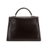 HERMES KELLY 32 SELLIER MARRON FONCE BOXCALF HAND BAG 1976 CIRCLE F GOLD HARDWARE 90308970 - PURPOSE