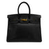 HERMES BIRKIN 35 BLACK ARDENNES HAND BAG □G GOLD HARDWARE 90308973 - PURPOSE