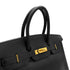 HERMES BIRKIN 35 BLACK ARDENNES HAND BAG □G GOLD HARDWARE 90308973 - PURPOSE