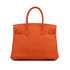 HERMES BIRKIN 30 ORANGE TOGO HAND BAG □N PALLADIUM HARDWARE 90308975 - PURPOSE