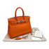 HERMES BIRKIN 30 ORANGE TOGO HAND BAG □N PALLADIUM HARDWARE 90308975 - PURPOSE