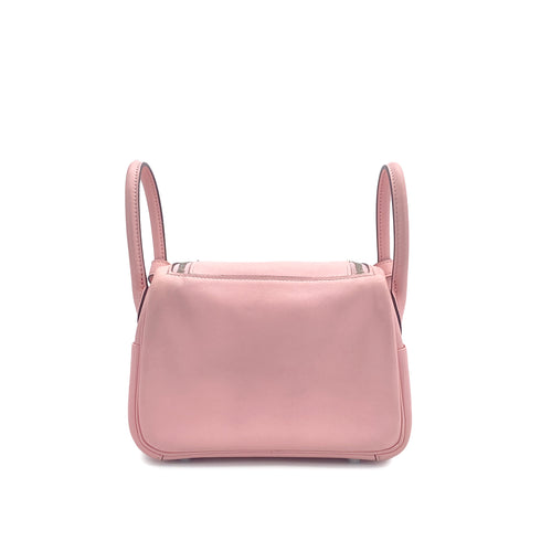 HERMES LINDY MINI ROSE SAKURA VEAU SWIFT SHOULDER BAG Z PALLADIUM HARDWARE 90308976 - PURPOSE