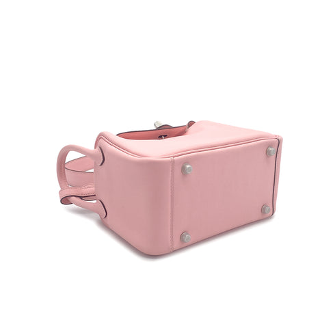 HERMES LINDY MINI ROSE SAKURA VEAU SWIFT SHOULDER BAG Z PALLADIUM HARDWARE 90308976 - PURPOSE