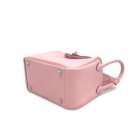 HERMES LINDY MINI ROSE SAKURA VEAU SWIFT SHOULDER BAG Z PALLADIUM HARDWARE 90308976 - PURPOSE