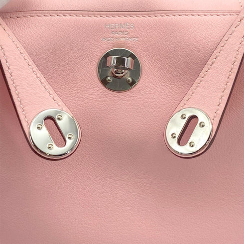 HERMES LINDY MINI ROSE SAKURA VEAU SWIFT SHOULDER BAG Z PALLADIUM HARDWARE 90308976 - PURPOSE