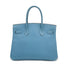 HERMES BIRKIN 30 BLUE JEAN EPSOM HAND BAG □L PALLADIUM HARDWARE 90308977 - PURPOSE