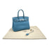 HERMES BIRKIN 30 BLUE JEAN EPSOM HAND BAG □L PALLADIUM HARDWARE 90308977 - PURPOSE
