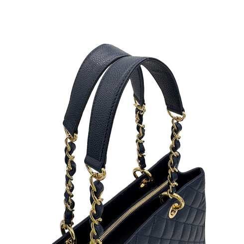 CHANEL GST COCOMARK CHAIN TOTE BAG NAVY CAVIAR SKIN 90308979 - PURPOSE