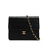 CHANEL VINTAGE MATELASSE CHAIN SHOULDER BAG BLACK LAMB SKIN 90308980 - PURPOSE
