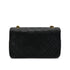CHANEL VINTAGE FULL FLAP CHAIN SHOULDER BAG BLACK LAMB SKIN 90308981 - PURPOSE