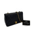 CHANEL VINTAGE FULL FLAP CHAIN SHOULDER BAG BLACK LAMB SKIN 90308981 - PURPOSE