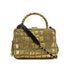 CHANEL COCOMAK HAND SHOULDER BAG GOLD BLACK CROCODILE EMBOSSED 90308985 - PURPOSE