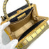 CHANEL COCOMAK HAND SHOULDER BAG GOLD BLACK CROCODILE EMBOSSED 90308985 - PURPOSE