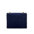 CHANEL VINTAGE COCOMARK MATELASSE CHAIN SHOULDER BAG NAVY SATIN LEATHER 90308987 - PURPOSE