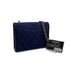 CHANEL VINTAGE COCOMARK MATELASSE CHAIN SHOULDER BAG NAVY SATIN LEATHER 90308987 - PURPOSE
