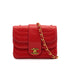 CHANEL VINTAGE MADEMOISELLE CHAIN SHOULDER BAG RED LAMB SKIN 90308988 - PURPOSE