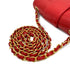 CHANEL VINTAGE MADEMOISELLE CHAIN SHOULDER BAG RED LAMB SKIN 90308988 - PURPOSE