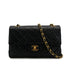 CHANEL VINTAGE CLASSIC FLAP SMALL CHAIN SHOULDER BAG BLACK LAMB SKIN 90308989 - PURPOSE