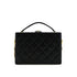 CHANEL VINTAGE VANITY MATELASSE CHAIN SHOULDER BAG BLACK LAMB SKIN 90308990 - PURPOSE