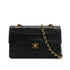 CHANEL VINTAGE MATELASSE CHAIN SHOULDER BAG BLACK LAMB SKIN 90308992 - PURPOSE