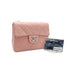 CHANEL VINTAGE MINI SQUARE 17 CHAIN SHOULDER BAG PINK LAMB SKIN 90308993