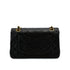 CHANEL VINTAGE CLASSIC FLAP SMALL CHAIN SHOULDER BAG BLACK LAMB SKIN 90308995 - PURPOSE