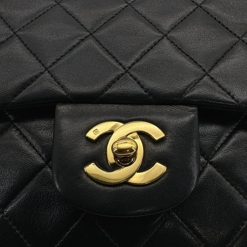 CHANEL VINTAGE CLASSIC FLAP SMALL CHAIN SHOULDER BAG BLACK LAMB SKIN 90308995 - PURPOSE