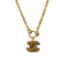 CHANEL VINTAGE NECKLACE MATELASSE COCOMARK GOLD ACCESSORY 90309000 - PURPOSE