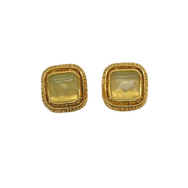 CHANEL VINTAGE EARRINGS COLOR STONEK GOLD 96P ACCESSORY 90309001 - PURPOSE