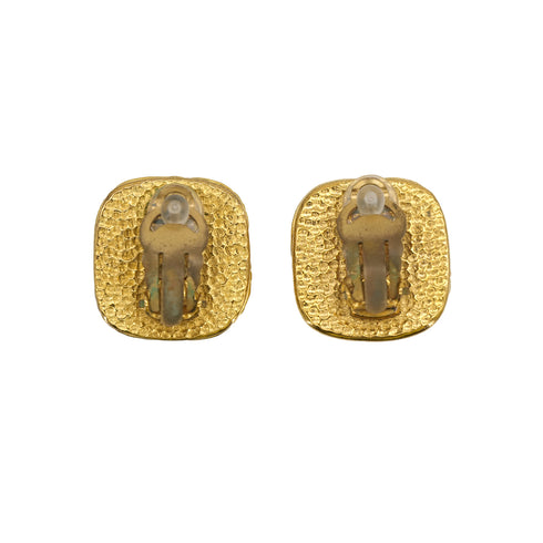 CHANEL VINTAGE EARRINGS COLOR STONEK GOLD 96P ACCESSORY 90309001 - PURPOSE