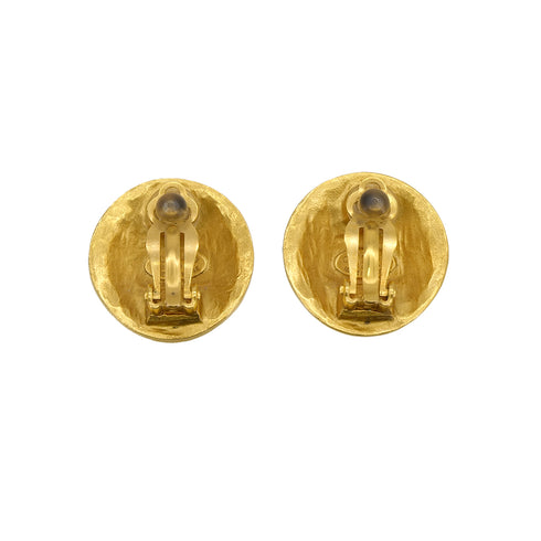 CHANEL VINTAGE EARRINGS ROUND COCOMARK GOLD 96A ACCESSORY 90309004 - PURPOSE