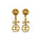 CHANEL VINTAGE EARRINGS SWING COCOMARK GOLD 93P ACCESSORY 90309005 - PURPOSE