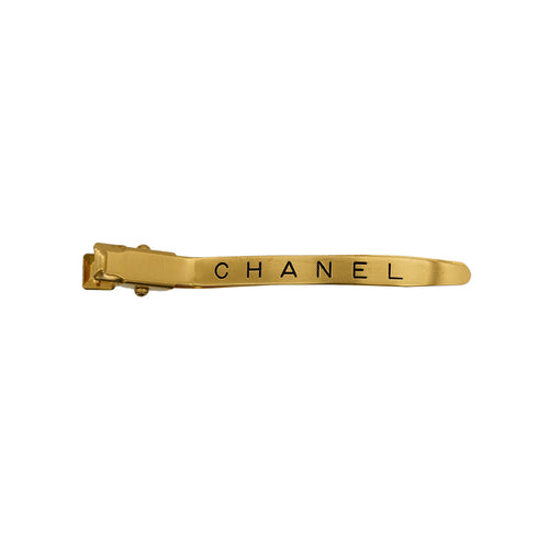 CHANEL VINTAGE HAIR CLIP LOGO GOLD ACCESSORY 96A 90309016 - PURPOSE