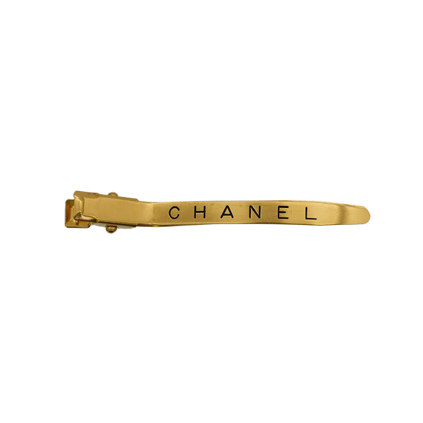 CHANEL VINTAGE HAIR CLIP LOGO GOLD ACCESSORY 96A 90309016 - PURPOSE