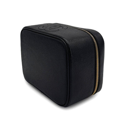CHANEL VINTAGE VANITY HAND BAG BLACK CAVIAR SKIN 90309158 - PURPOSE