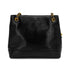 CHANEL VINTAGE BIG COCO CHAIN SHOULDER TOTE BAG BLACK LEATHER 90309159 - PURPOSE