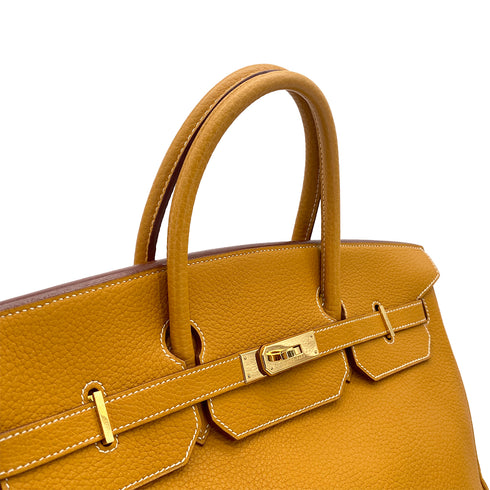 HERMES BIRKIN 40 NATURAL SABLE TOGO HAND BAG □E GOLD HARDWARE 90309161 - PURPOSE