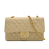 CHANEL VINTAGE CLASSIC FLAP MEDIUM CHAIN SHOULDER BAG BEIGE LAMB SKIN 90309168 - PURPOSE