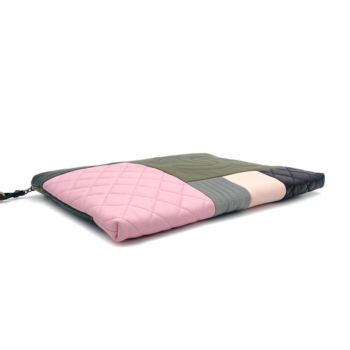 CHANEL COCOMARK MATELASSE PATCHWORK CLUTCH BAG MULTICOLOR LEATHER 90309172 - PURPOSE