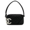 CHANEL VINTAGE CAMBON LIGNE ACCESSORY POACH HAND BAG BLACK LEATHER 90309174 - PURPOSE